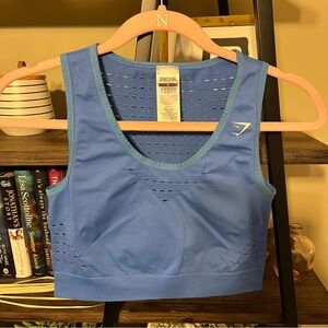 Gymshark Cropped Tank Size M Blue